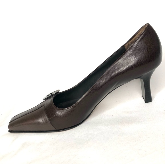 Peter Kaiser Brown Leather Heels - Picture 5 of 16